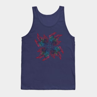 Multicolored leaf Tank Top